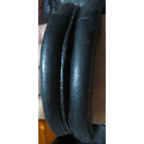 COACH 2010 Hampton 15694 Black Pebbled Leather Flap Turnlock Satchel Handbag - Picture 10 of 13